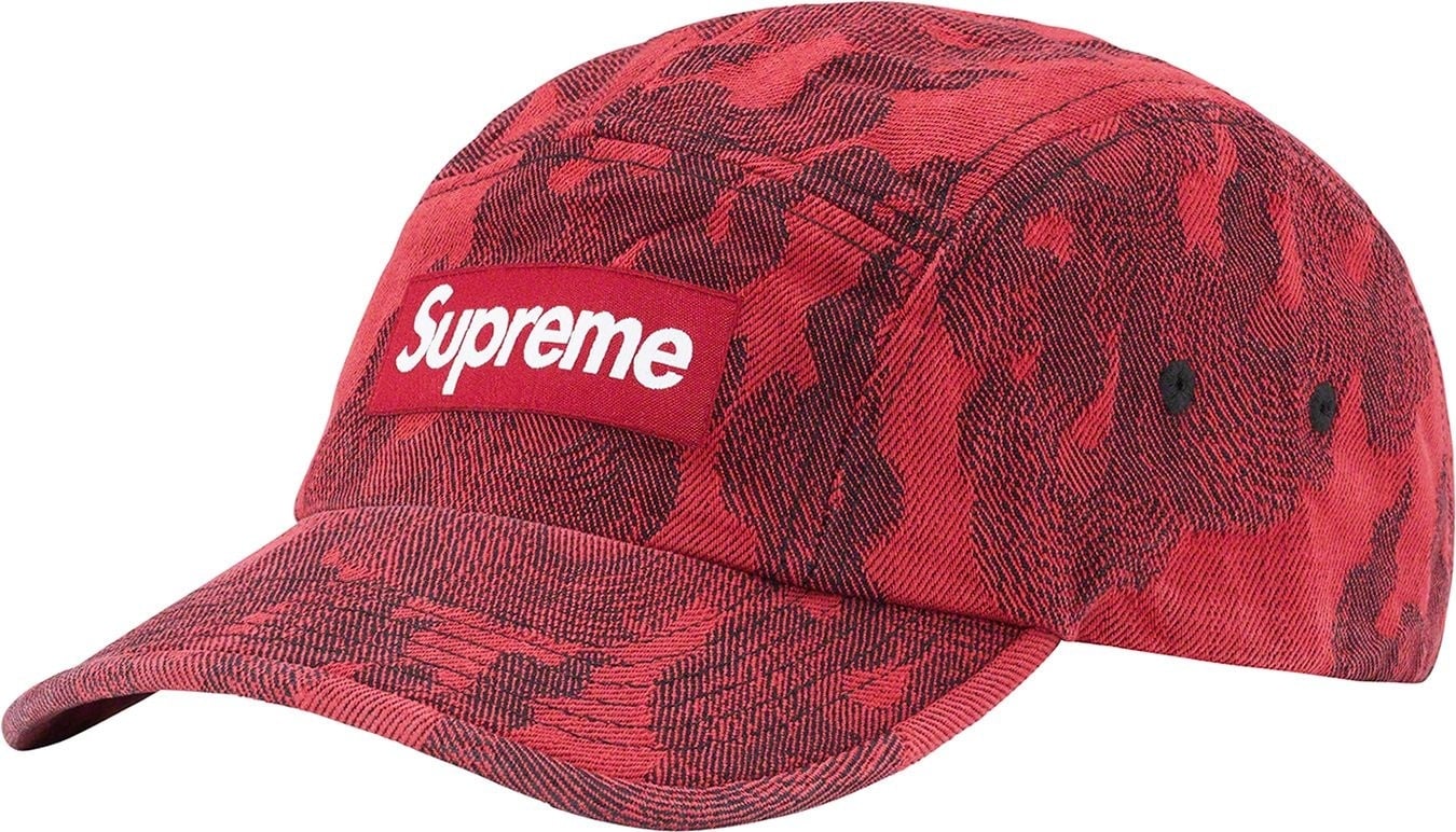 Flames Jacquard Denim Camp Cap view 10